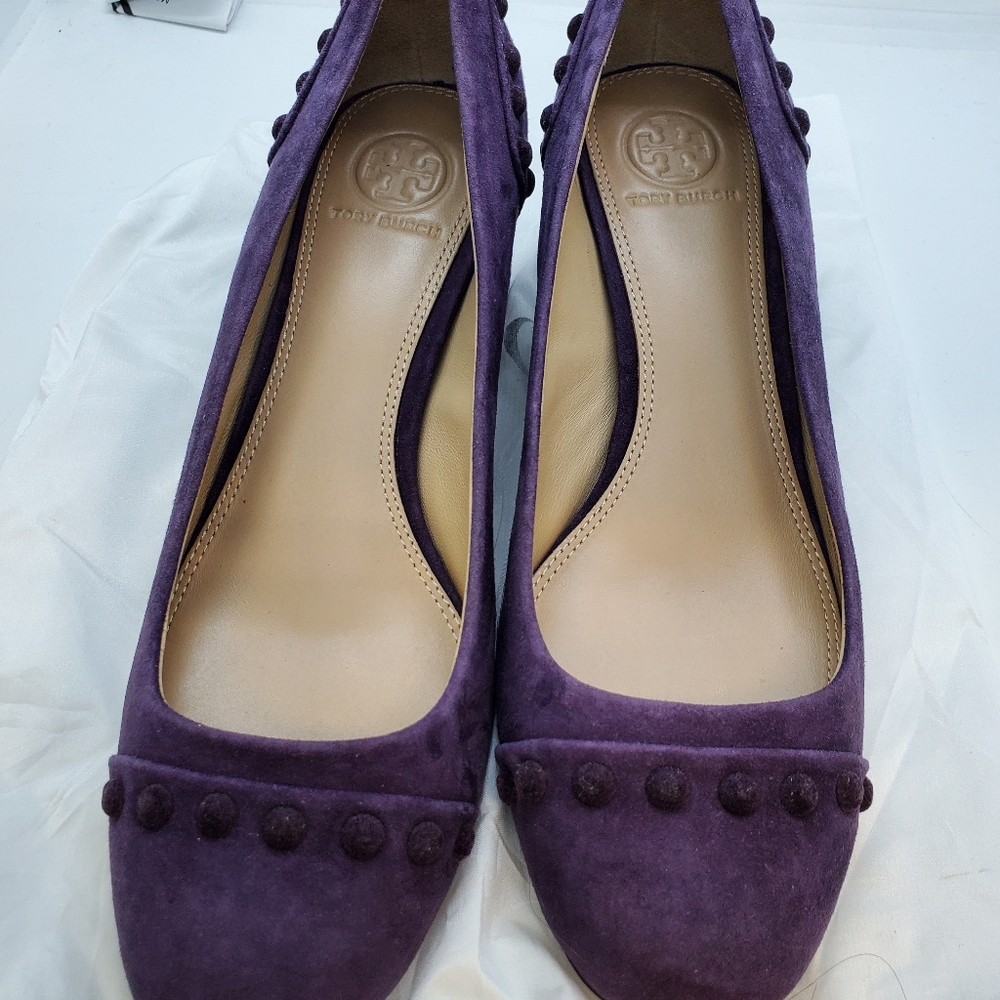 Tory burch shoes 6.5m purple color new never worn